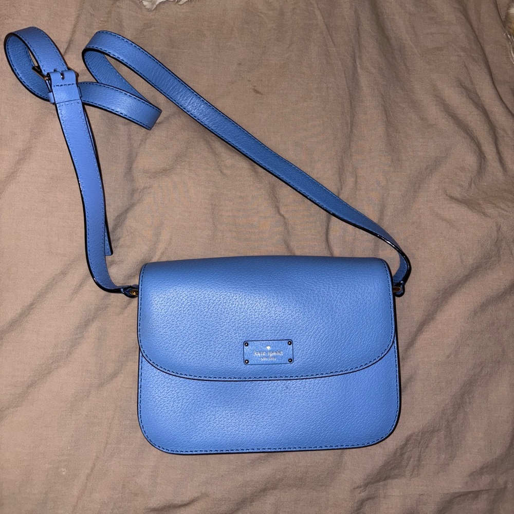 Kate Spade Blue Crossbody Bag with Adjustable Strap
